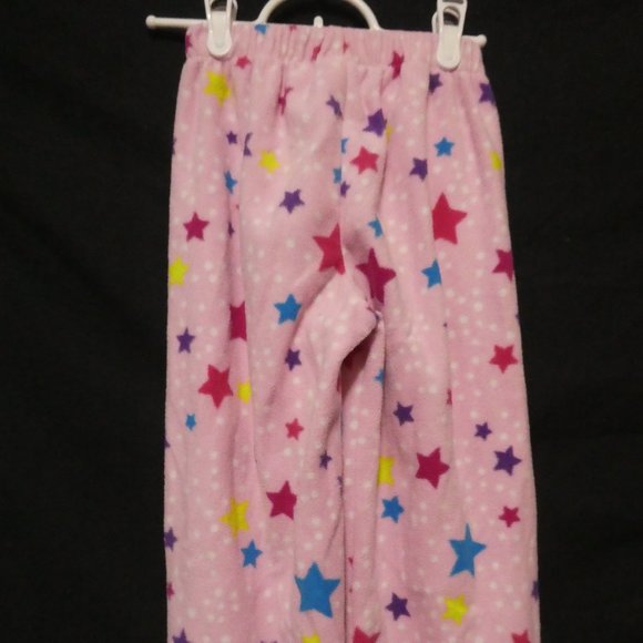 CHILDREN'S PLACE | medium 7/8 | Pink Star Print Fleece Pajama / Loungewear Pants - Picture 13 of 16